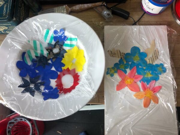 Paper mache collage creations